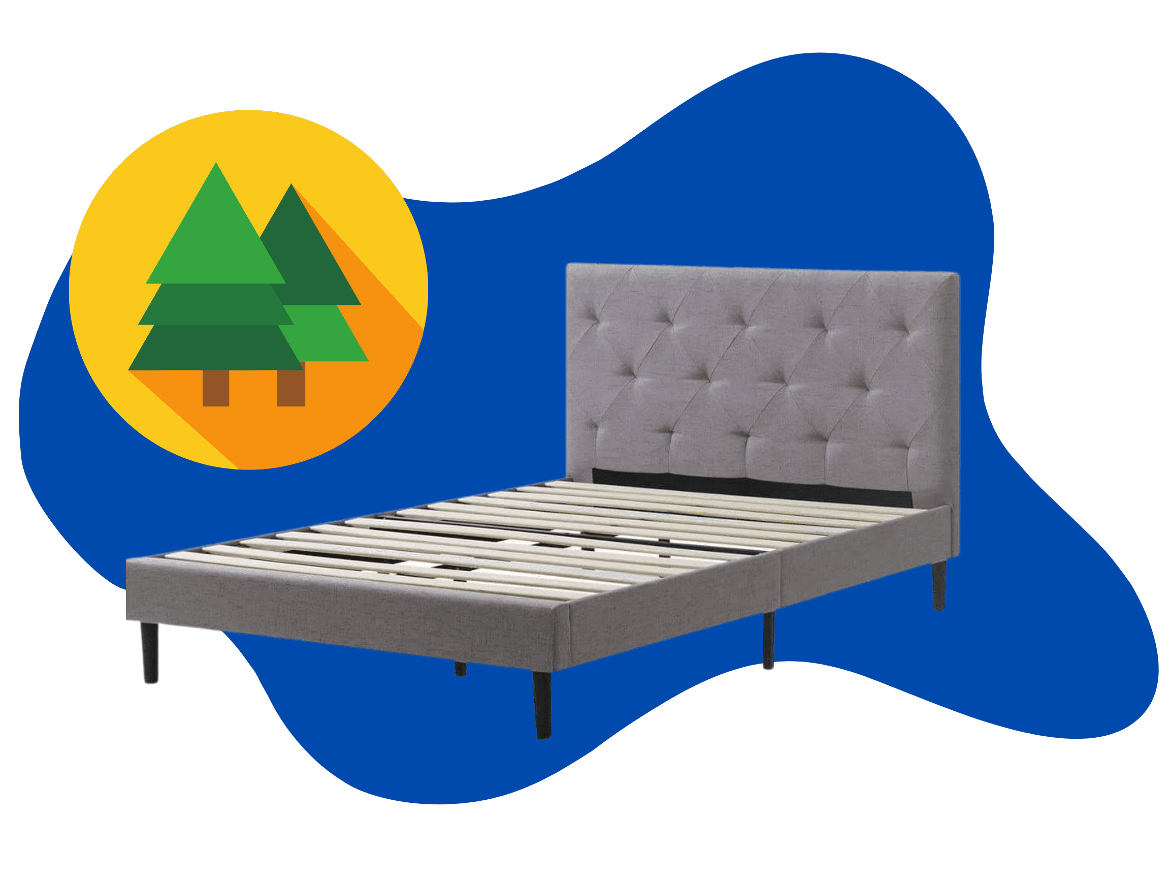 nooz base de cama capitonada